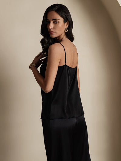 Reyanna™ | Silkes Avslappnad Spaghettiband Camisole-linne