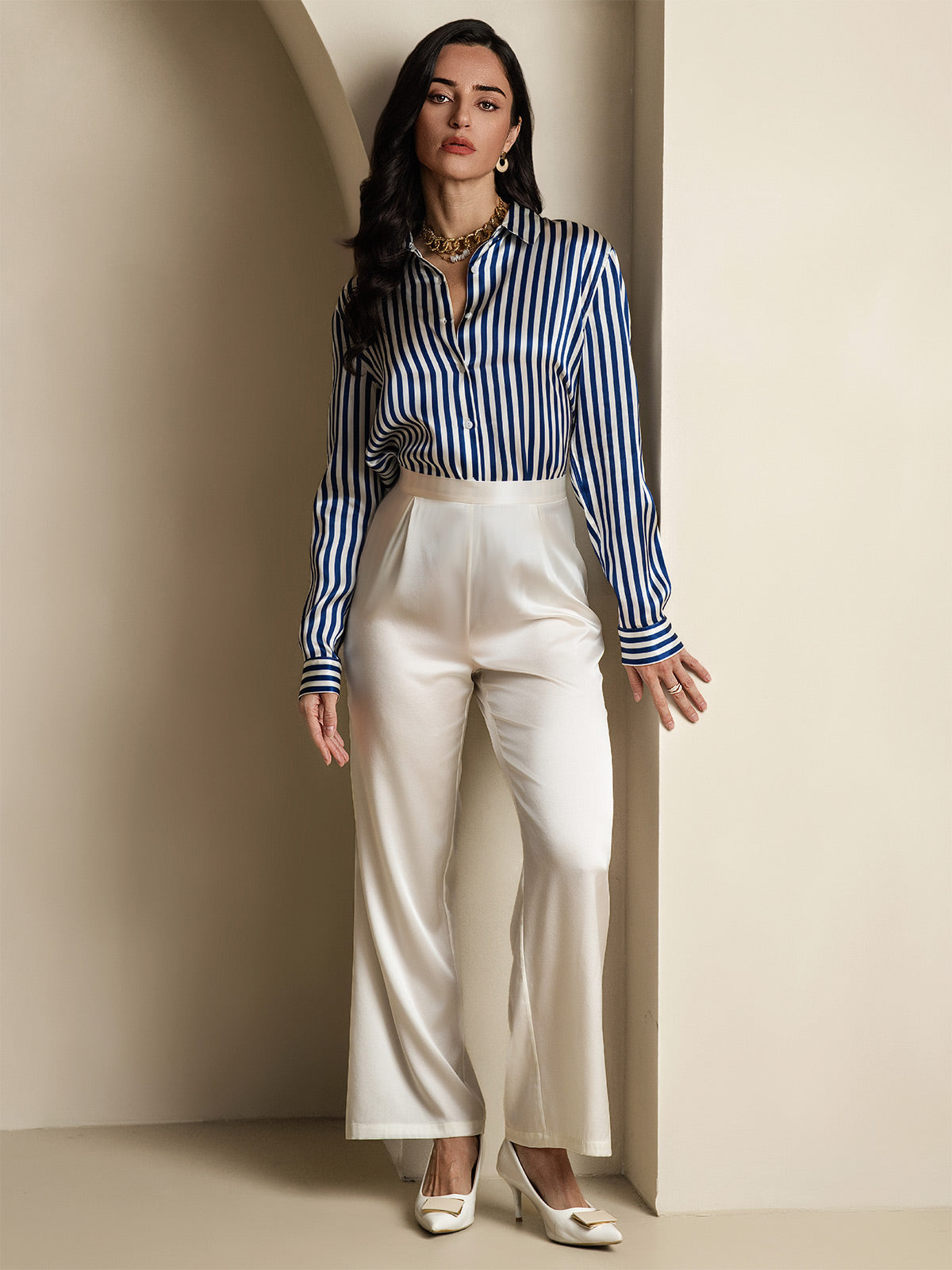 Reyanna™ | Basic Military Lapel Skjorta