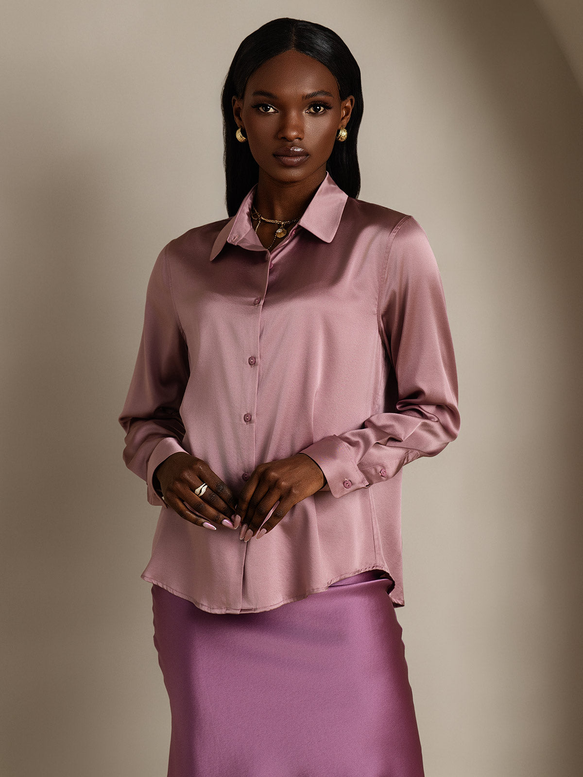 Reyanna™ | Basic Military Lapel Skjorta