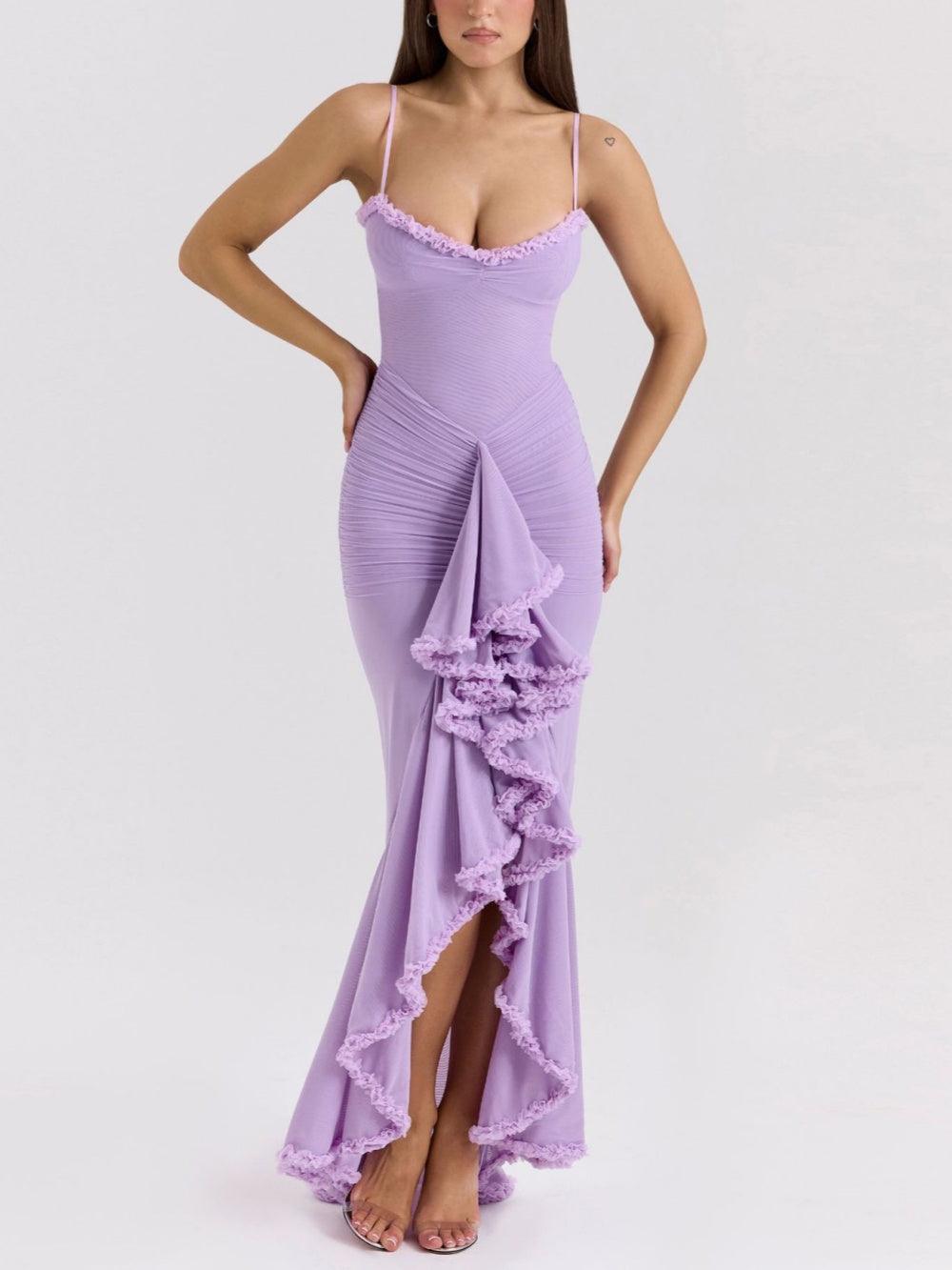 Reyanna™ | Off-the-shoulder mesh maxi dress