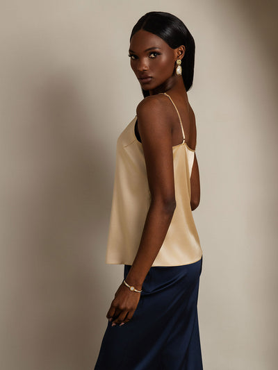 Reyanna™ | Silkes Avslappnad Spaghettiband Camisole-linne