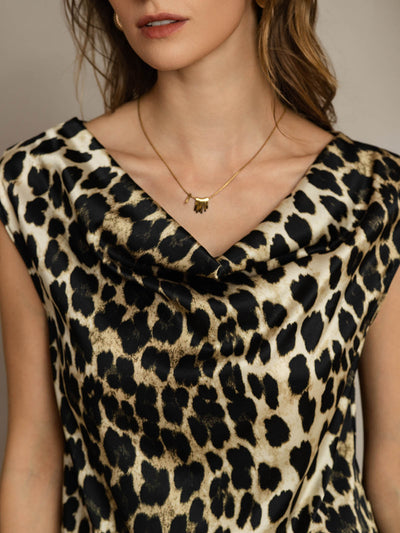 Reyanna™ | Silke Kappärmad Krage Tanktop/Blus