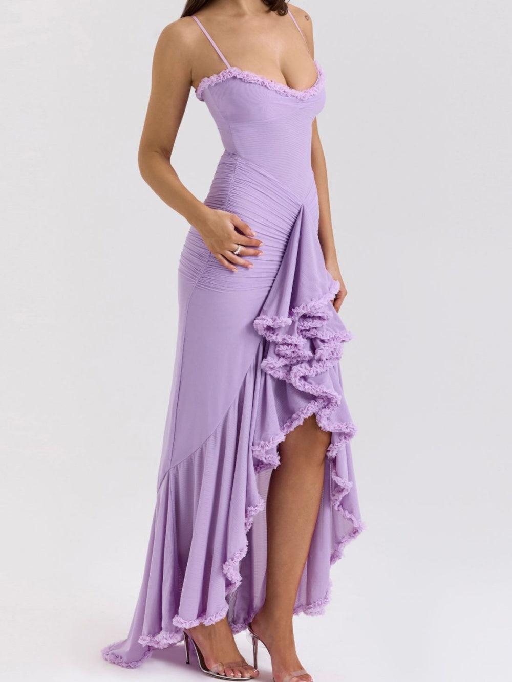 Reyanna™ | Off-the-shoulder mesh maxi dress