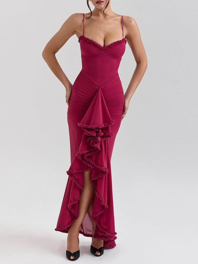 Reyanna™ | Off-the-shoulder mesh maxi dress