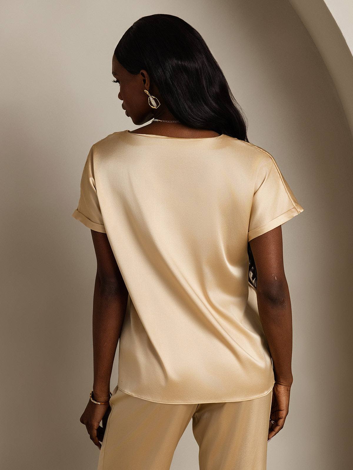 Reyanna™ |Silkesklassisk Avslappnad T-shirt med Kort Ärme