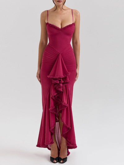 Reyanna™ | Off-the-shoulder mesh maxi dress