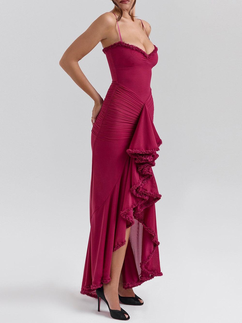 Reyanna™ | Off-the-shoulder mesh maxi dress