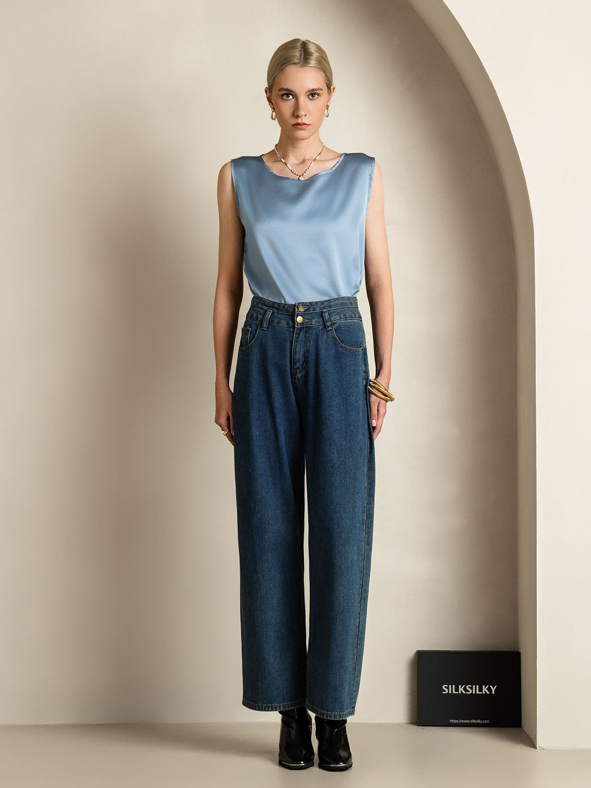 Reyanna™ | Silke Lounge Rund Hals Linne