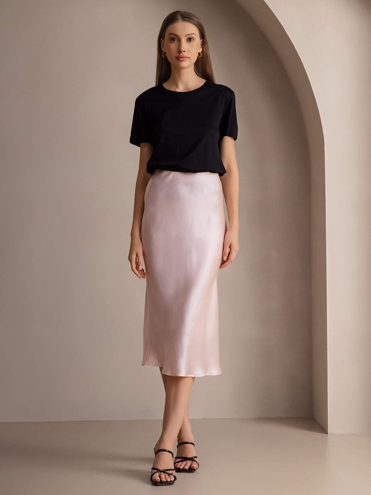 Reyanna™ | Elegant Basik Kjol i Ren Silke