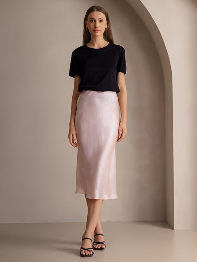 Reyanna™ | Elegant Basik Kjol i Ren Silke