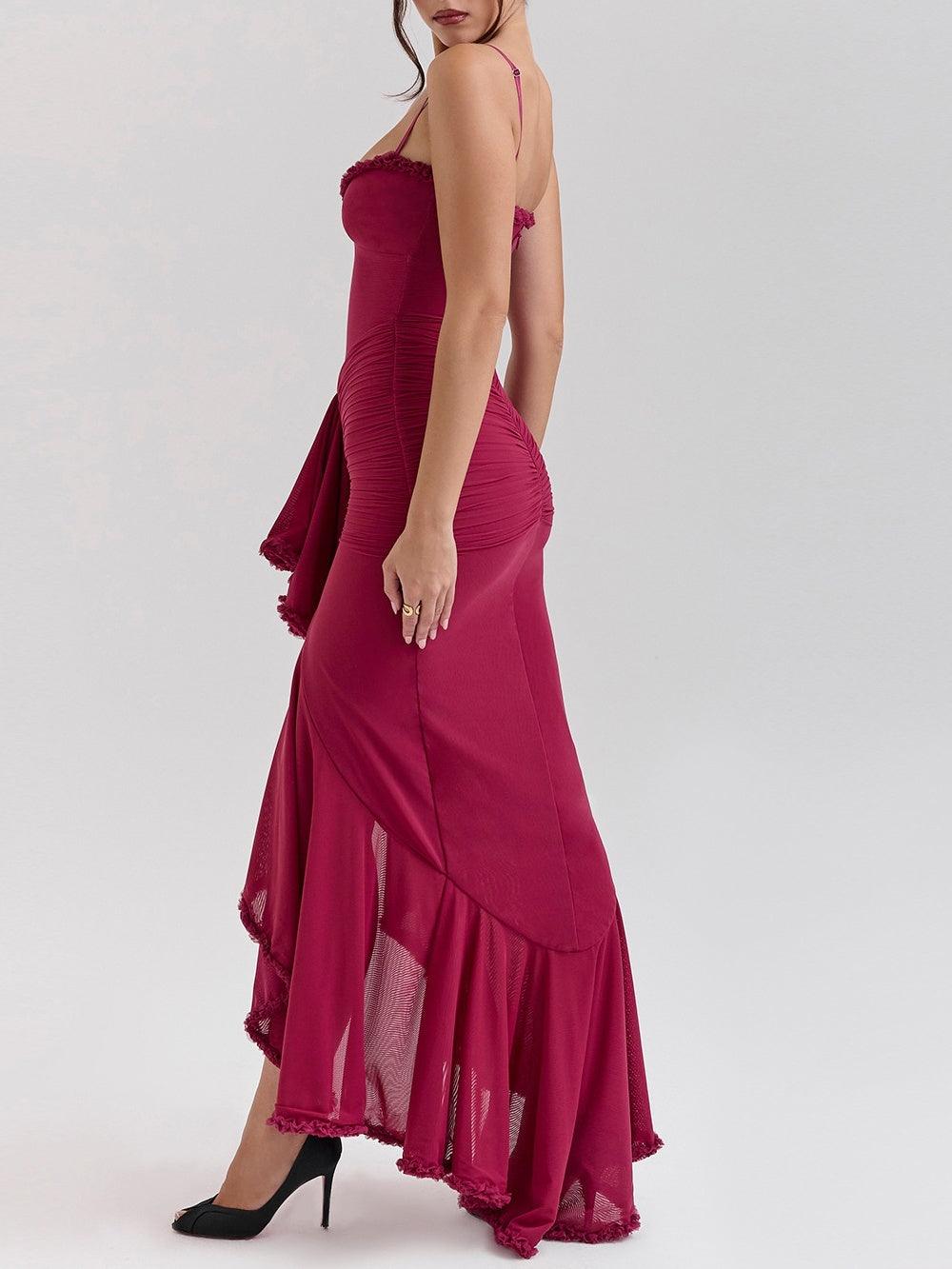 Reyanna™ | Off-the-shoulder mesh maxi dress