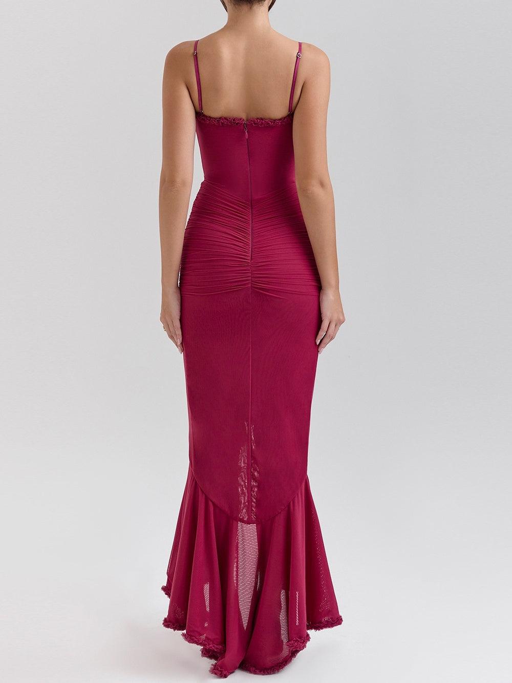 Reyanna™ | Off-the-shoulder mesh maxi dress