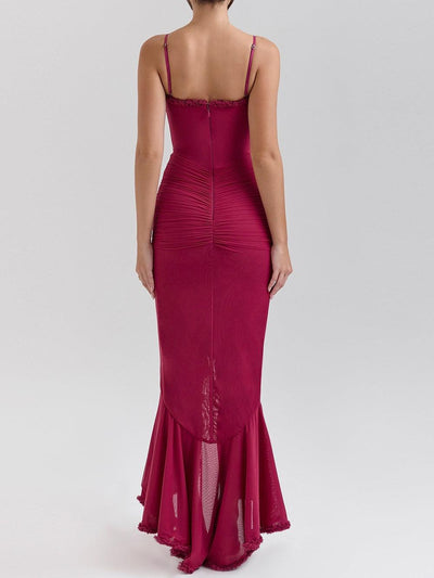 Reyanna™ | Off-the-shoulder mesh maxi dress