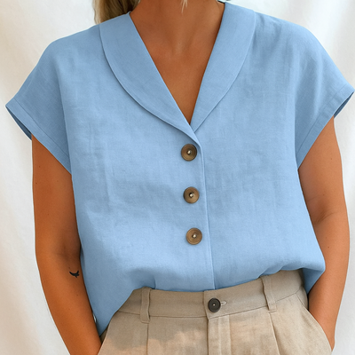 Reyanna |Moa | Elegant enfärgad blus