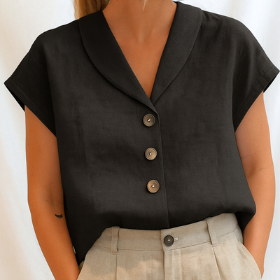 Reyanna |Moa | Elegant enfärgad blus