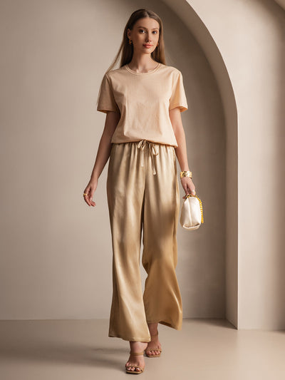 Reyanna™ | Silke Stickad Rundhals T-shirt