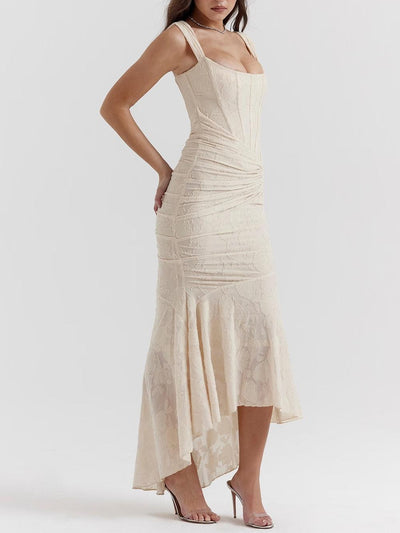 Reyanna™ | White bell floral maxi dress