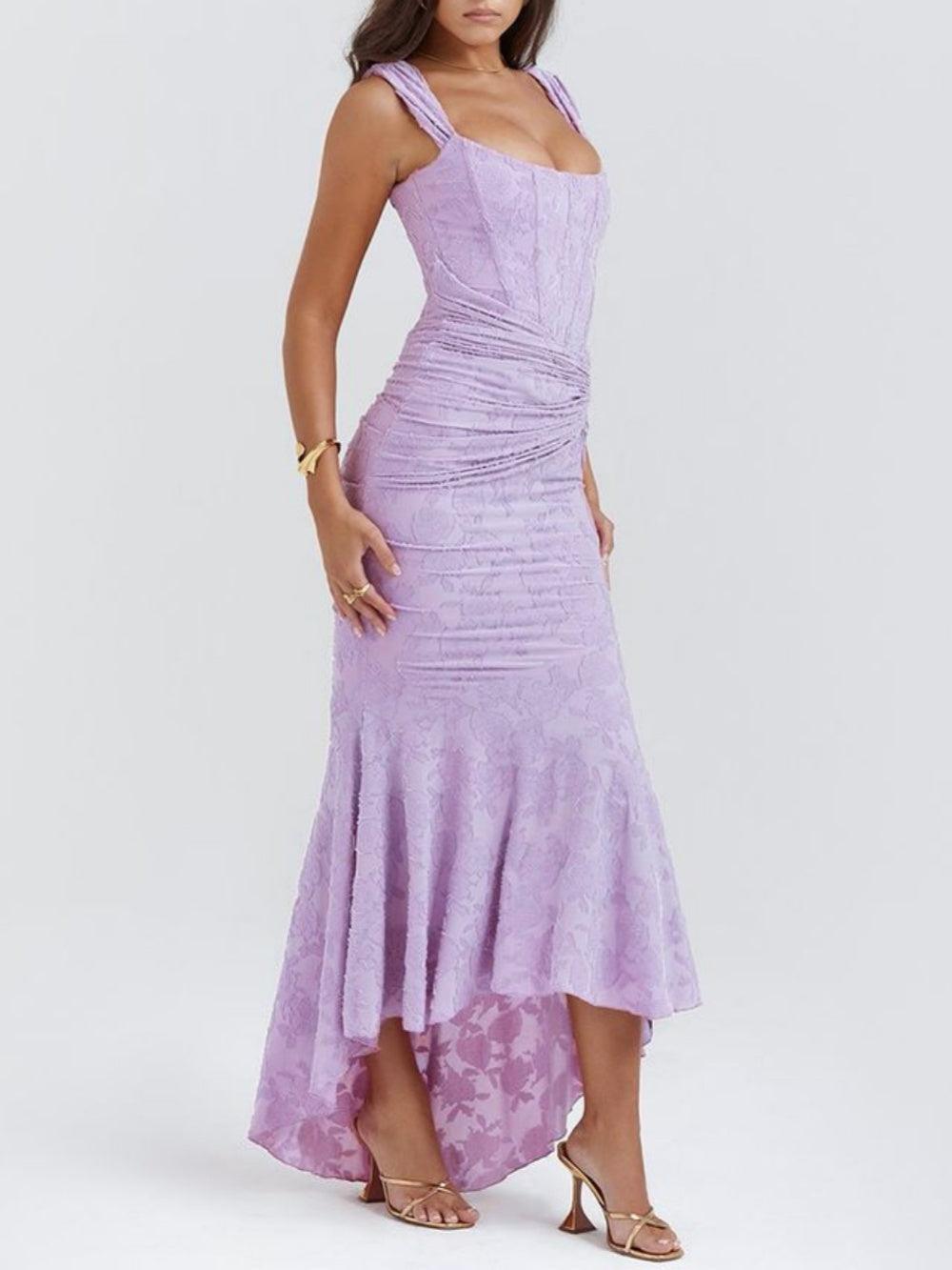 Reyanna™ | Purple bell floral maxi dress