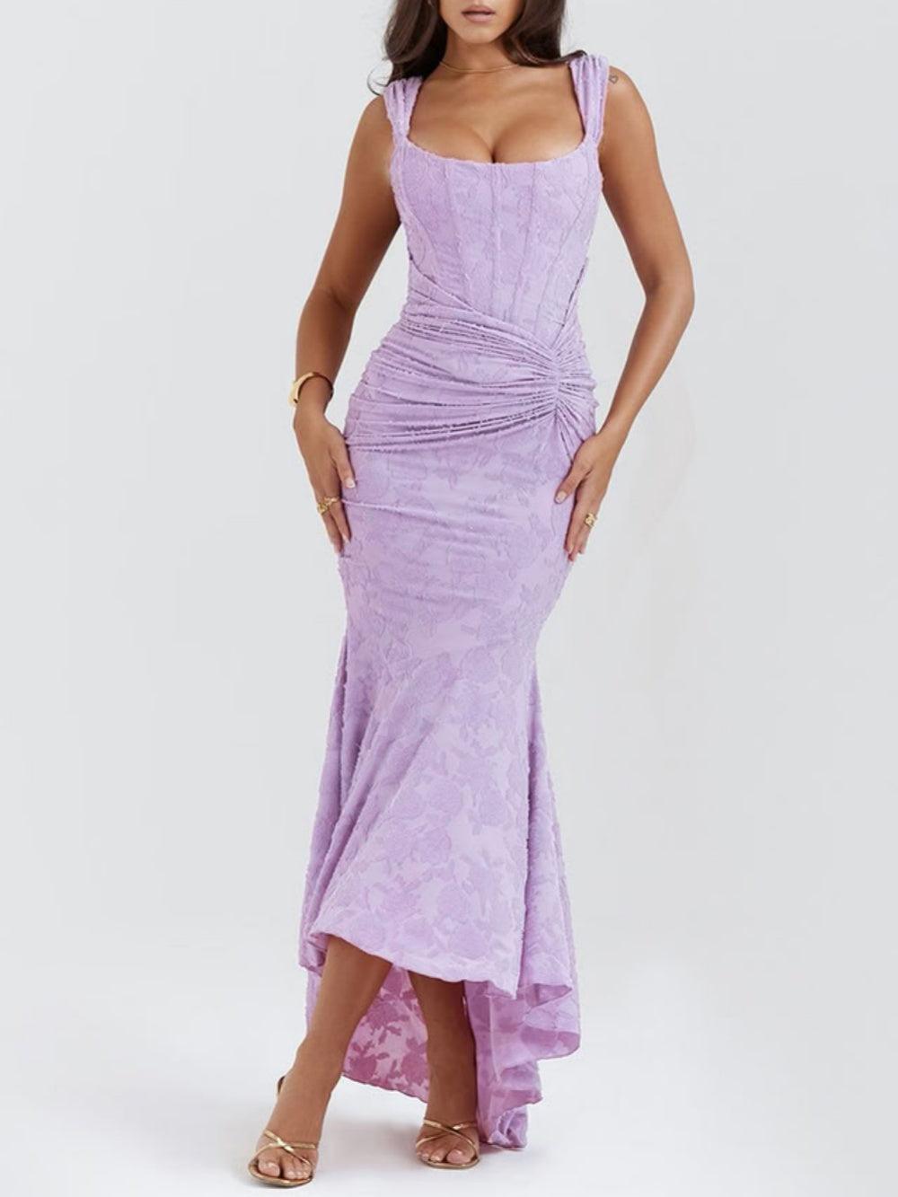 Reyanna™ | Purple bell floral maxi dress