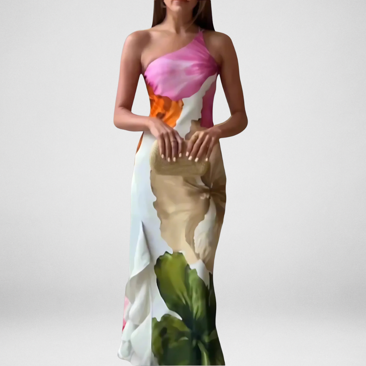 Reyanna |Carin | Elegant one-shoulder-klänning