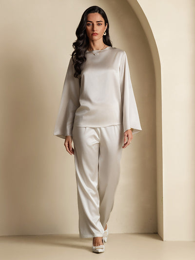 Reyanna™ | Silke Långärmad Blus