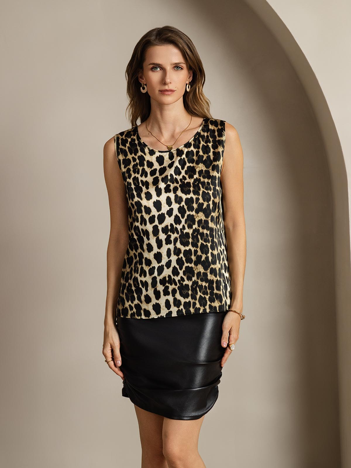 Reyanna™ | Silke Rund Hals Linne