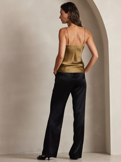 Reyanna™ | V-ringning Ren Silke Spaghettiband Camisole-linne