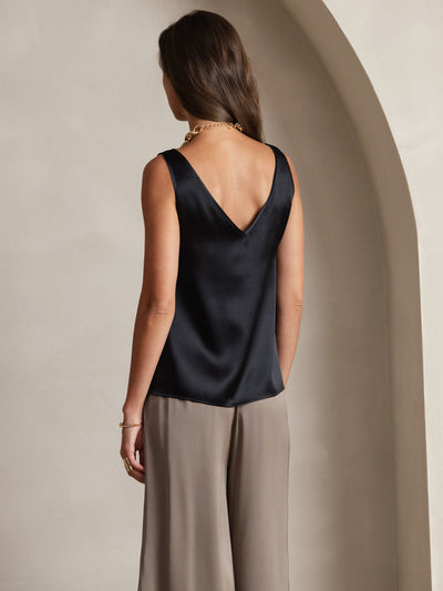 Reyanna™ | Silke V-ringning Tirantes Camiseta Top