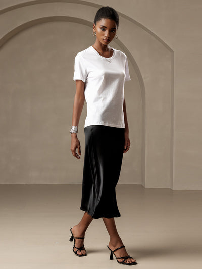 Reyanna™ | Elegant Basik Kjol i Ren Silke