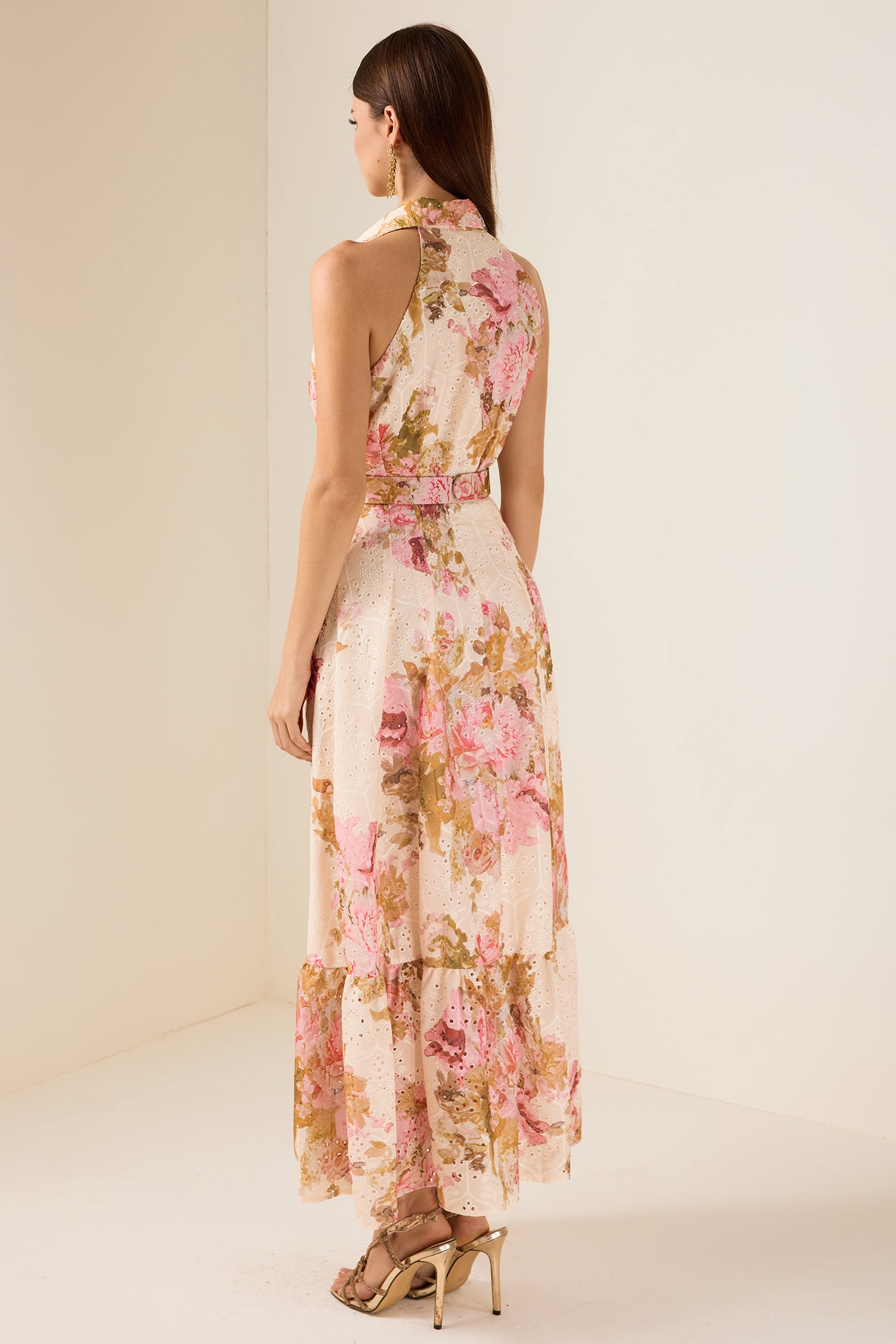 Reyanna™ | Embroidered Floral Maxi Dress With Belt