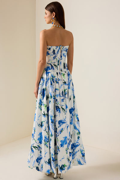 Reyanna™ | Floral Off-Shoulder Split Midi Dress