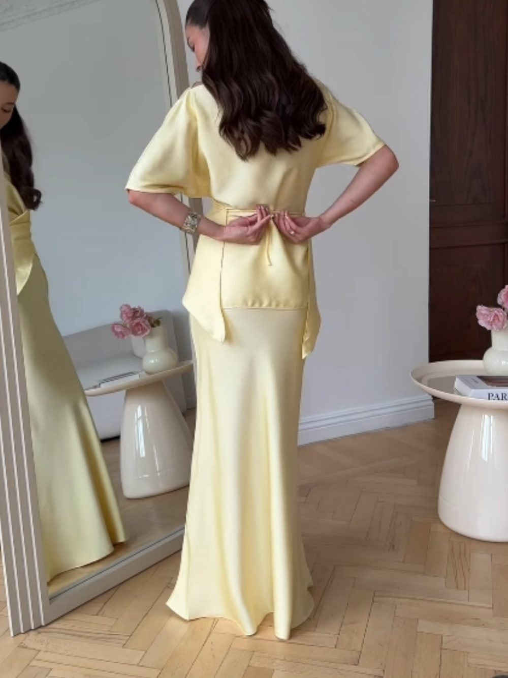 Reyanna™ | Off-shoulder tie top and skirt set