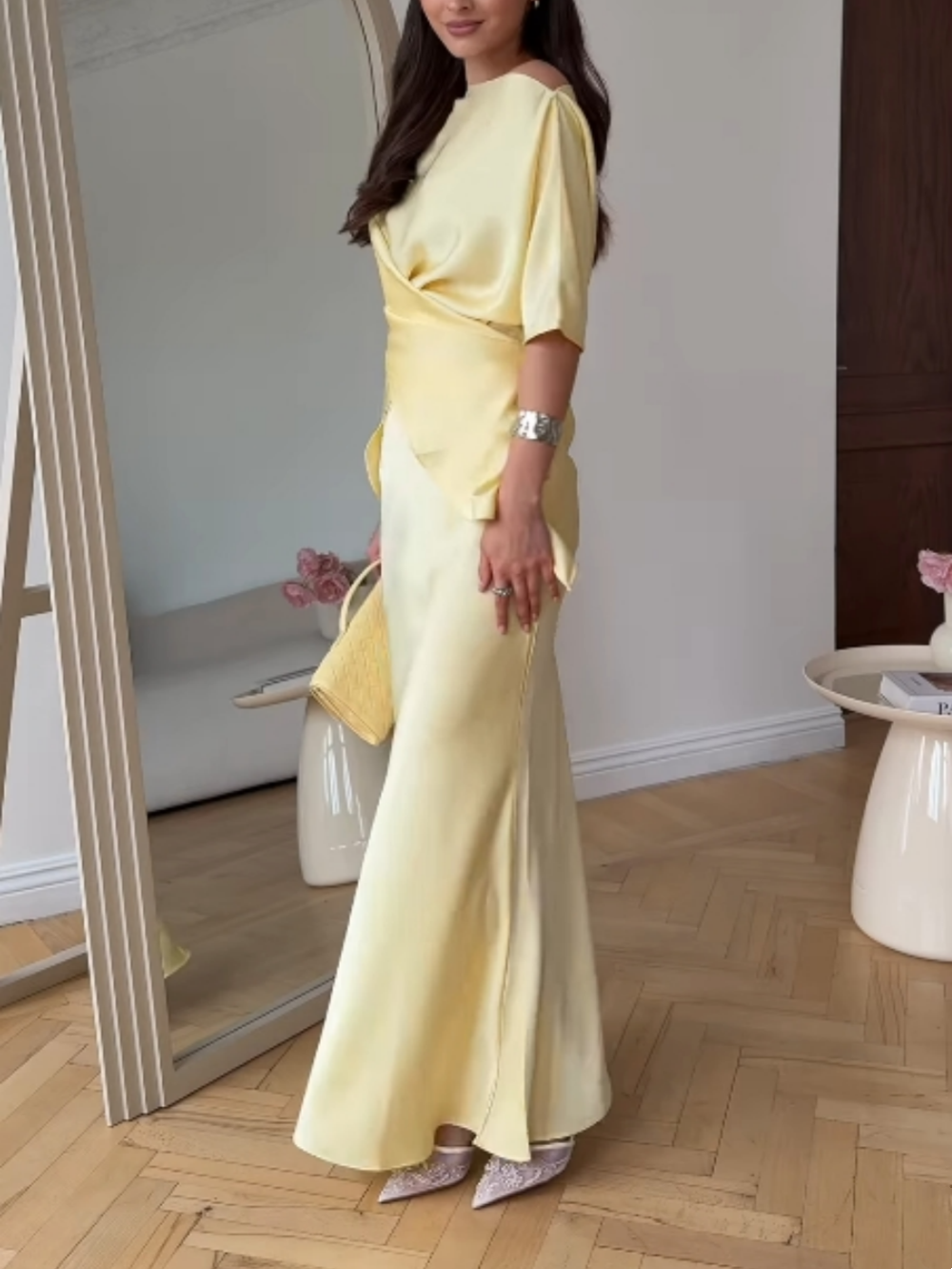 Reyanna™ | Off-shoulder tie top and skirt set