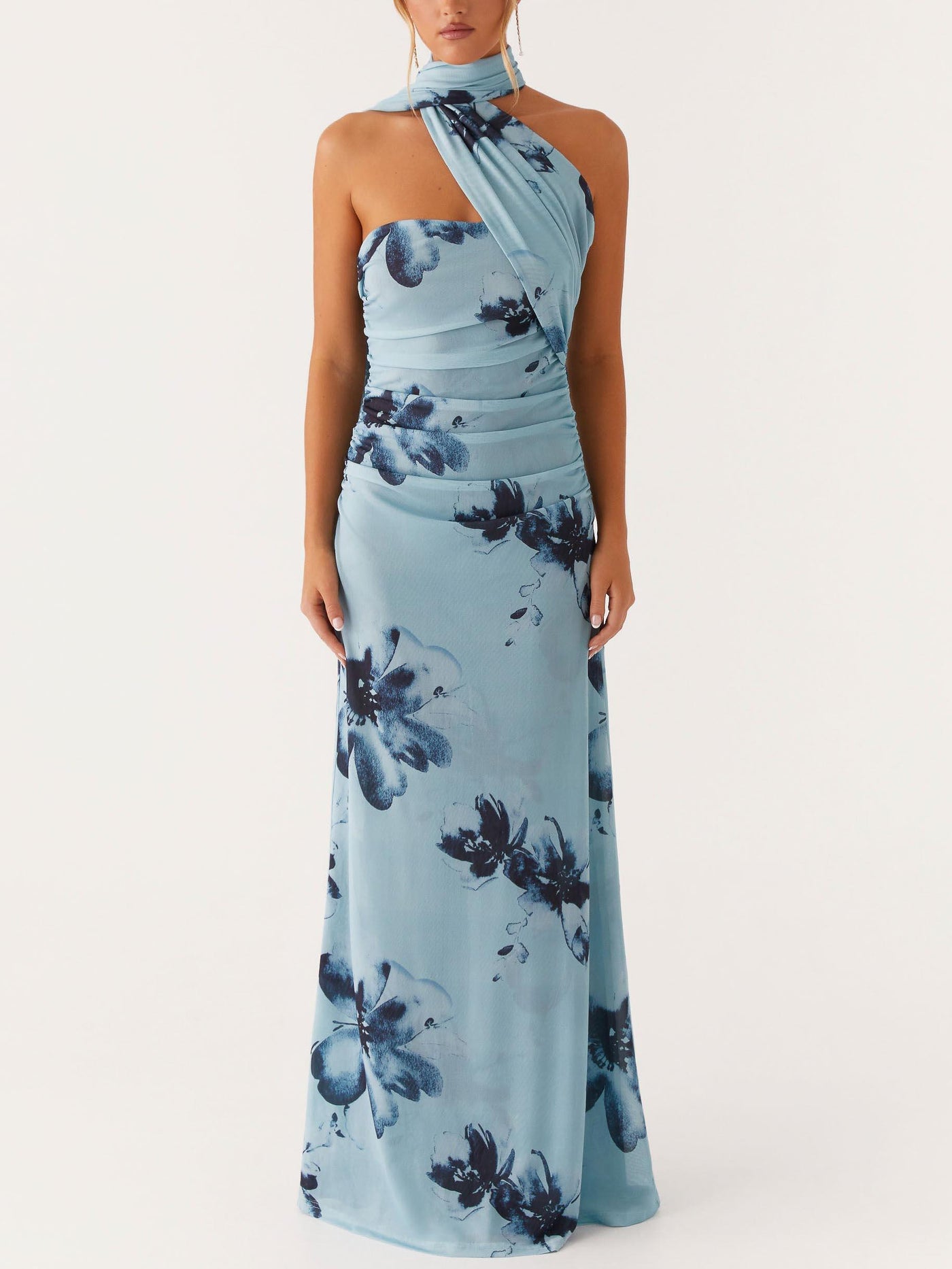 Reyanna™ | Elegant Floral Print Off-the-shoulder Maxi Dress