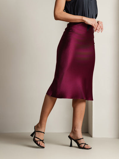Reyanna™ | Elegant Basik Kjol i Ren Silke