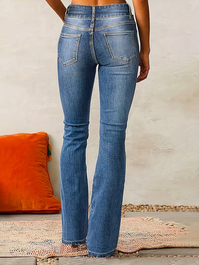 Reyanna |Lova | Utsvängda jeans med hög midja