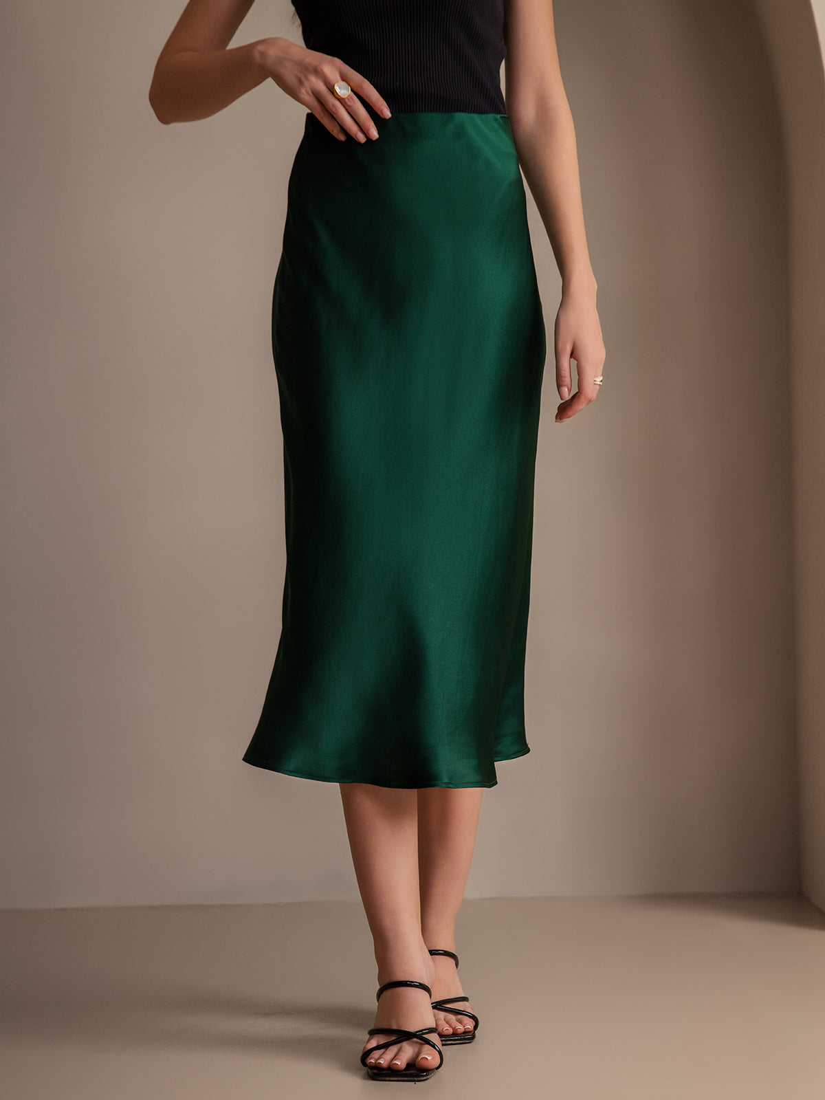 Reyanna™ | Elegant Basik Kjol i Ren Silke