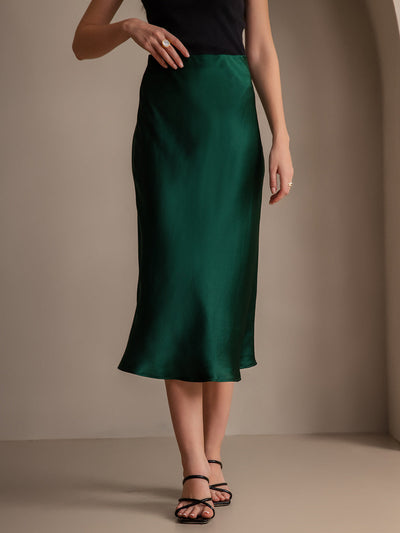 Reyanna™ | Elegant Basik Kjol i Ren Silke