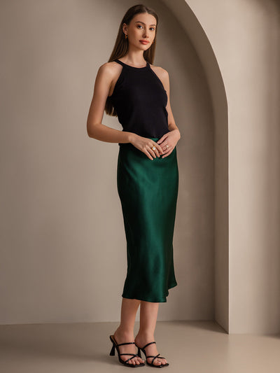 Reyanna™ | Elegant Basik Kjol i Ren Silke