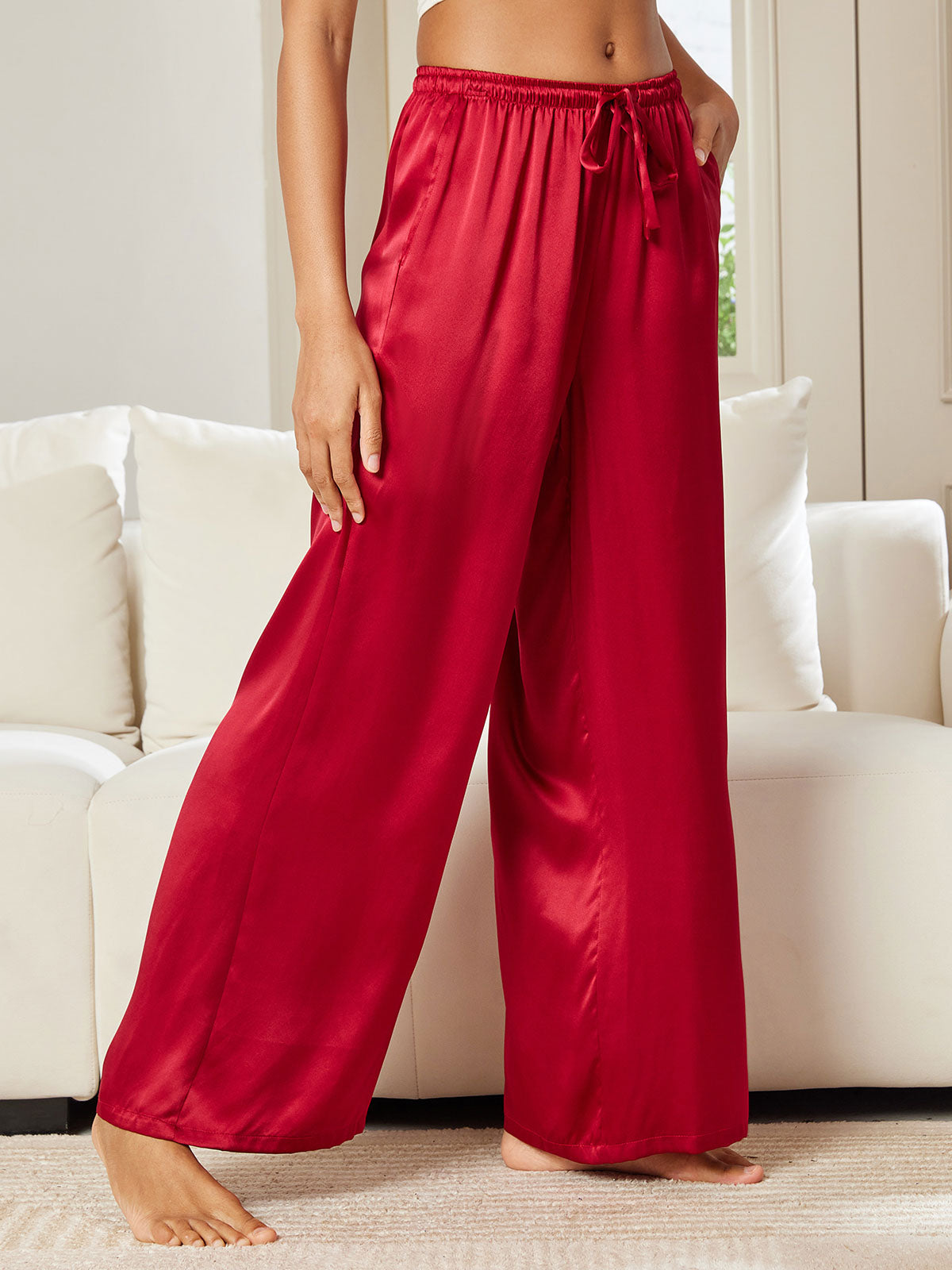 Reyanna™ | Rent Silke Casual Byxor