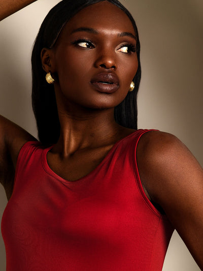 Reyanna™ | Sidenstickad Lounge Tank Top