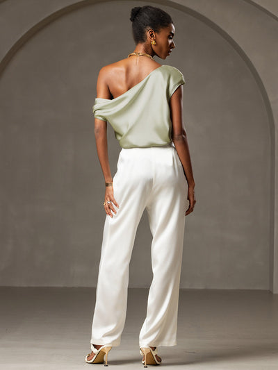 Reyanna™ | Silke Chic En-Skulder Blus