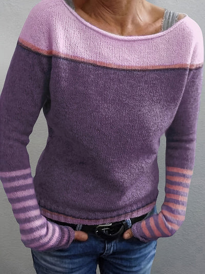 Reyanna |Elly | Elegant cashmere randig tröja