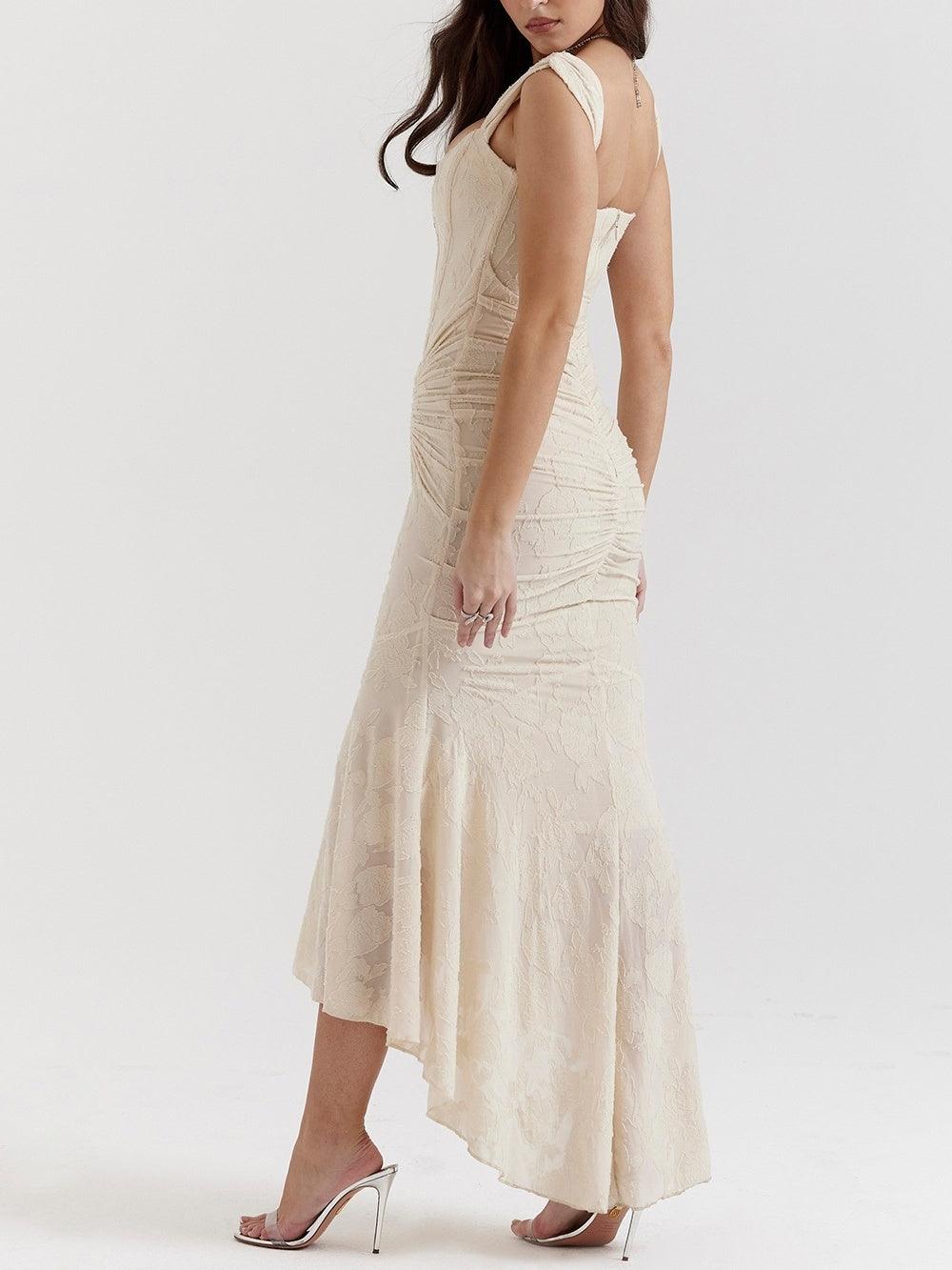 Reyanna™ | White bell floral maxi dress