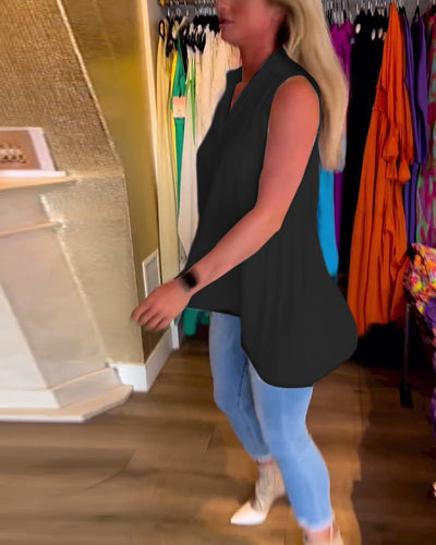 Reyanna |Disa | Ärmlös topp med volanger