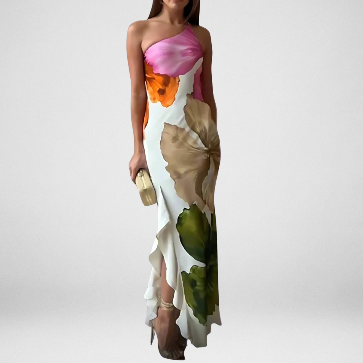 Reyanna |Carin | Elegant one-shoulder-klänning