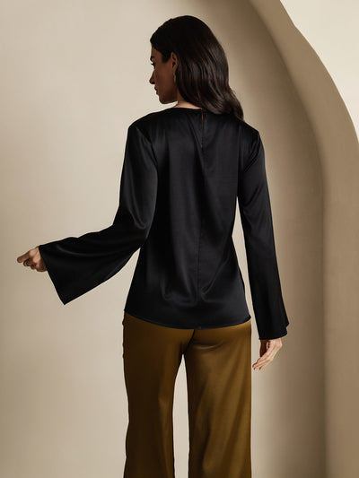 Reyanna™ | Silke Långärmad Blus