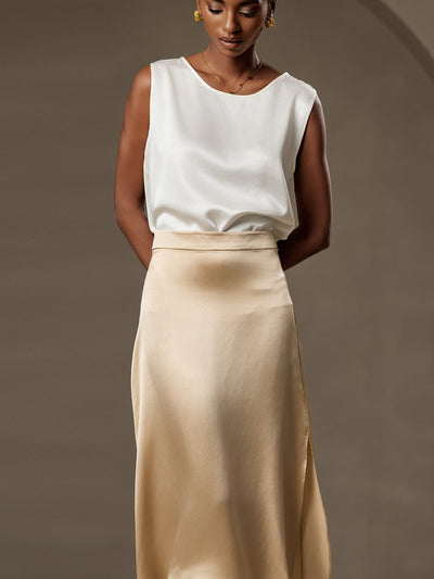 Reyanna™ | Silke Rund Hals Linne