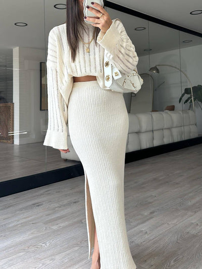 Reyanna™ | Fashionable Round Neck Hollow Sweater Top