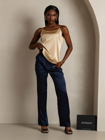 Reyanna™ | Silkes Avslappnad Spaghettiband Camisole-linne